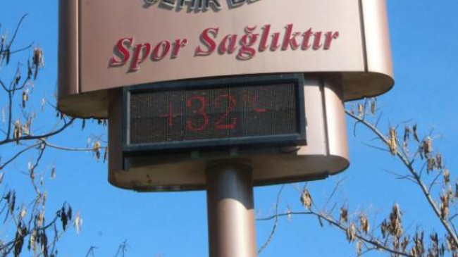 Termometreler 32 dereceyi gösterdi